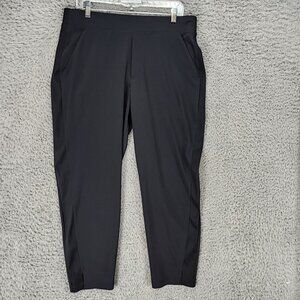 Athleta Pants Womens 14 Black Trekkie Jogger Stretch High Rise Athletic
